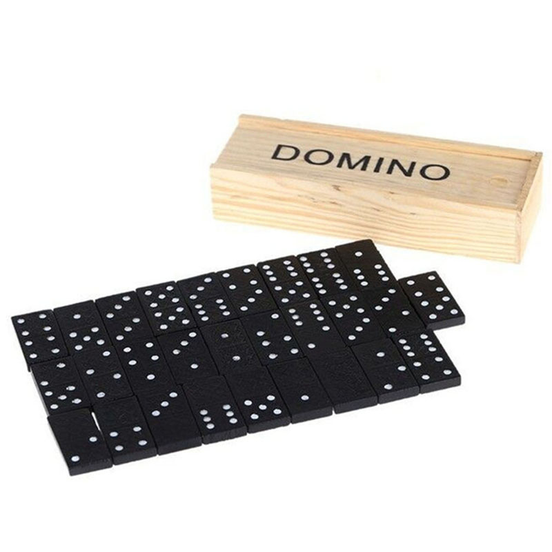 Board Game Master - 28 sztuk/zestaw Drewniane Domino Gra Planszowa