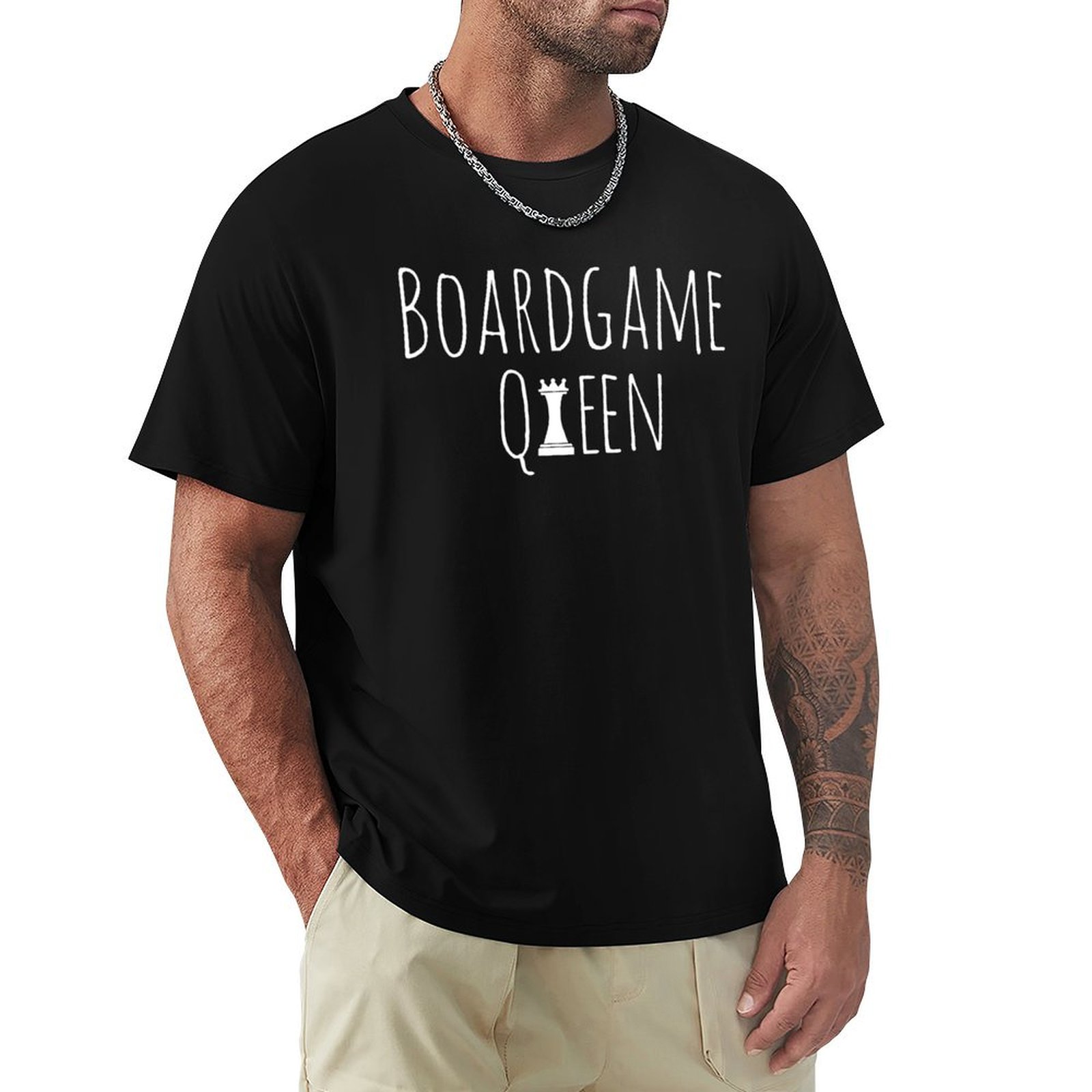 Board Game Queen - Koszulka Boardgame Queen, codzienna koszulka robocza