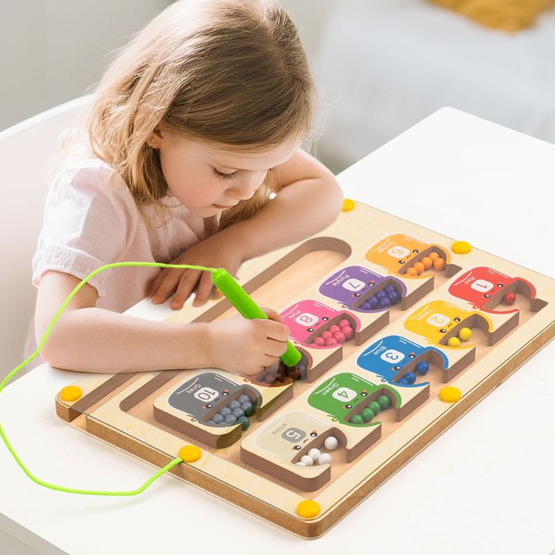 Board Game Qwirkle - Montessori Magnetyczne Gry Sortowania Kolorów Labirynt