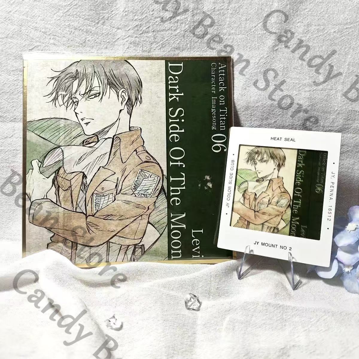 Board Game Illustrator - Anime Atak Tytanów Levi Ackerman Erwin