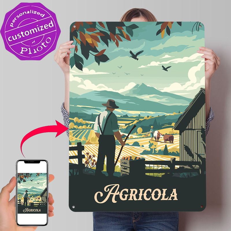 Board Game Illustrator - Ilustracja inspirowana grą Agricola, tekstura 3D,
