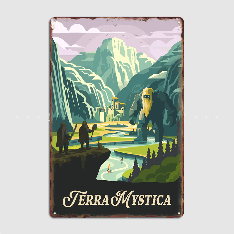 Board Game Room - Plakat inspirowany grą planszową Terra Mystica,