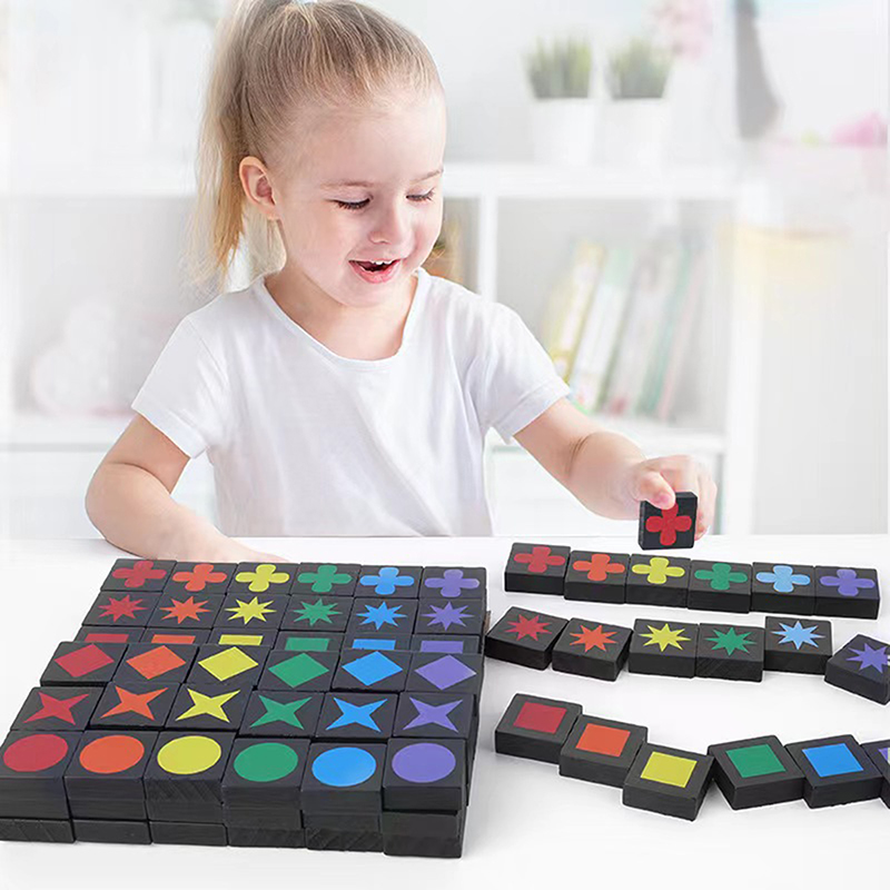 Board Game Qwirkle - Interaktywna gra planszowa Qwirkle Drewniane szachy