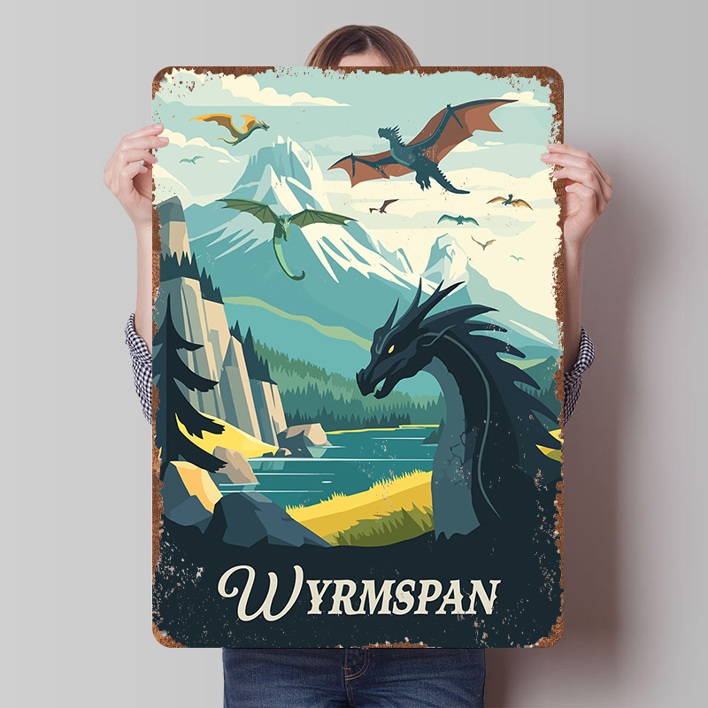 Board Game Room - Plakat inspirowany grą planszową Wyrmspan, personalizowane