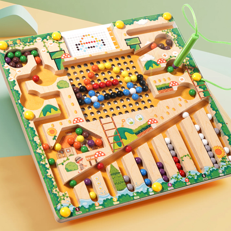 Board Game Qwirkle - Gry sortowania magnetycznego Puzzle Montessori zabawki