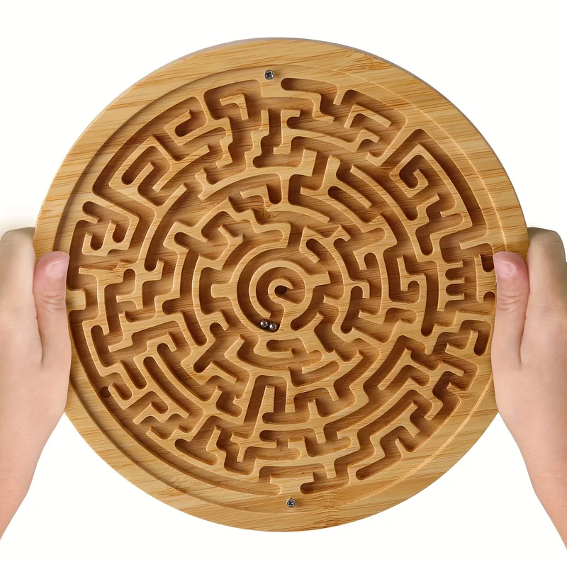 Board Game Qwirkle - Duża Drewniana Gra Labirynt Balansujący Dwustronna