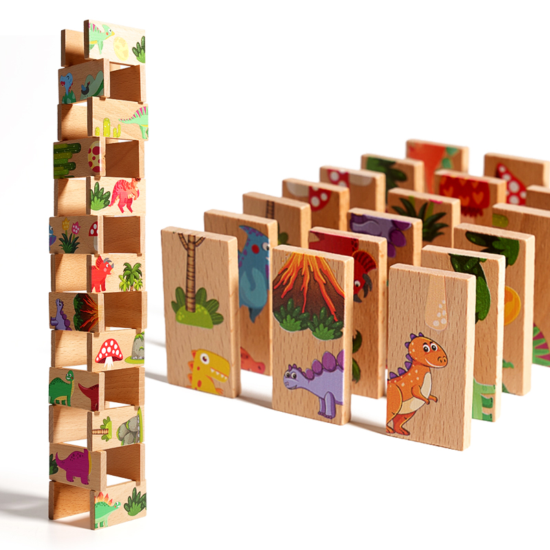 Drewniane Domino Dinozaury Gra – Board Game Oath recenzja i cena