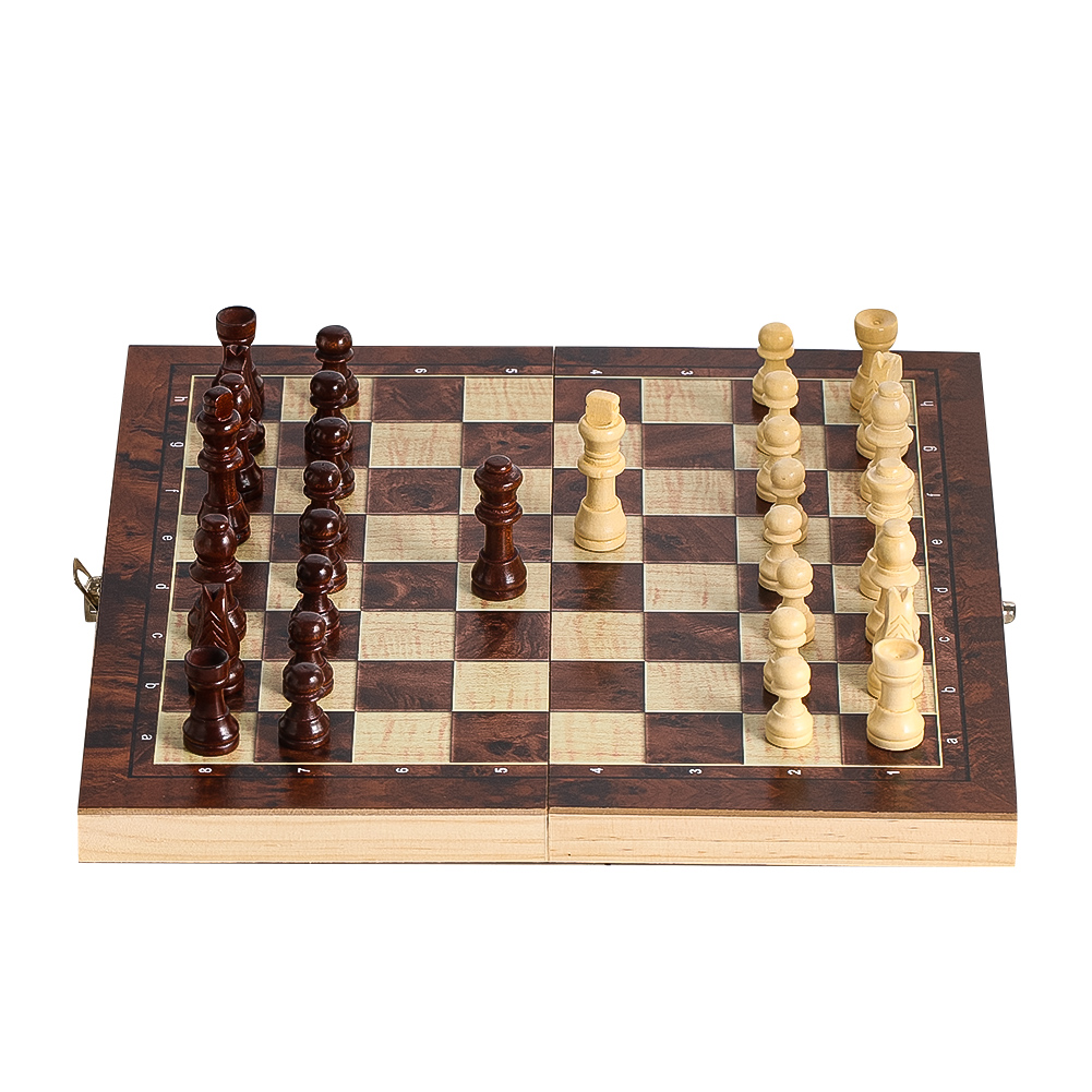 Drewniany zestaw 3 w 1: warcab – Board Game Harvest recenzja i cena