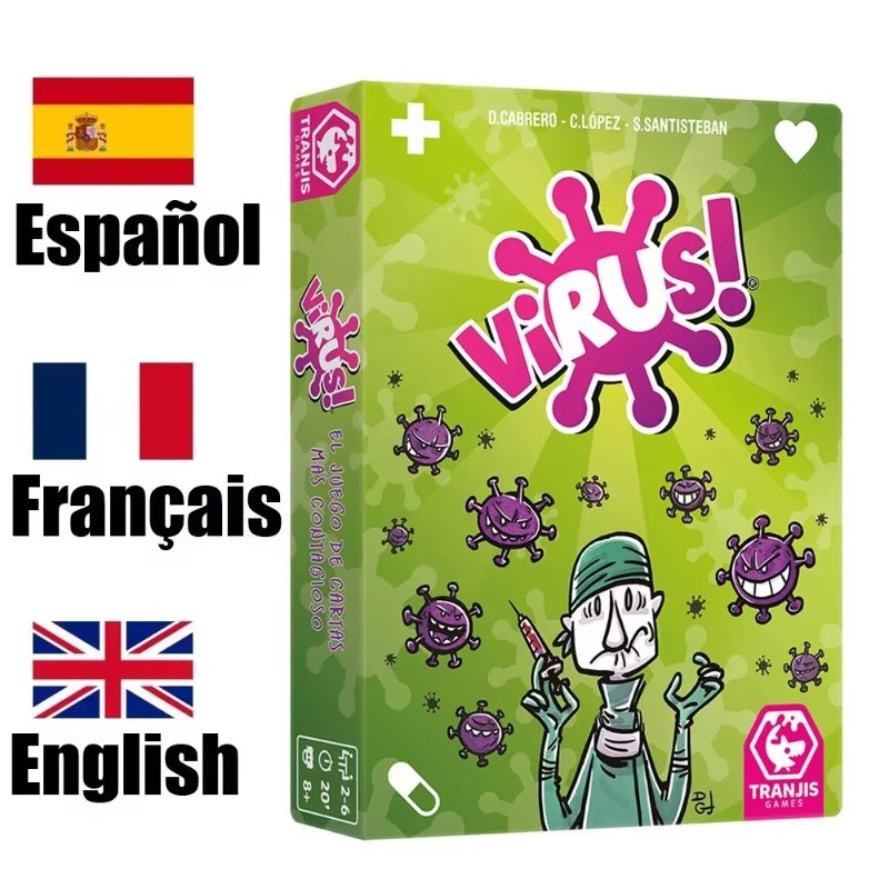 Karta interaktywna z motywem t – Board Game Virus recenzja i cena
