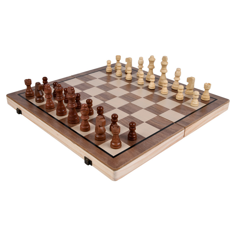 Drewniany zestaw szachowy 2 w  – Board Game Queen recenzja i cena